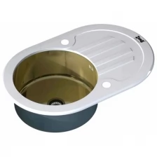 Мойка для кухни ZorG Sanitary GL-7851-OV-WHITE-BRONZE