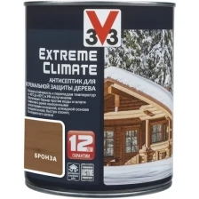 Антисептик для дерева V33 EXTREME CLIMATE акрил, п/гл, серебро 2,5л